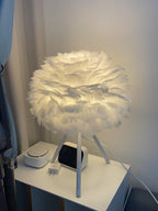 Goose Feather Table Lamp