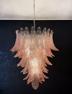 Gorgeous Murano Felci Pink Glass Chandelier