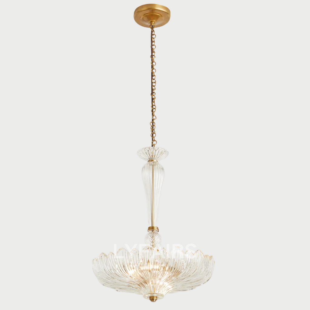 Vintage Traditional Glass Umbrella Chandelier for Bedroom / dining Room