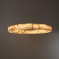 Halo Ring Alabaster Natural Stone Chandelier
