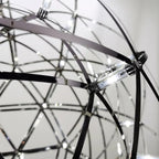 Round Starry Sky Chandelier Light Fire Ball Ceiling Lighting for Living Room / cottage / high-Ceiling