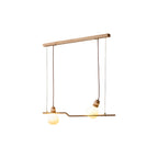 Hemp Rope Glass Pendant Lamp