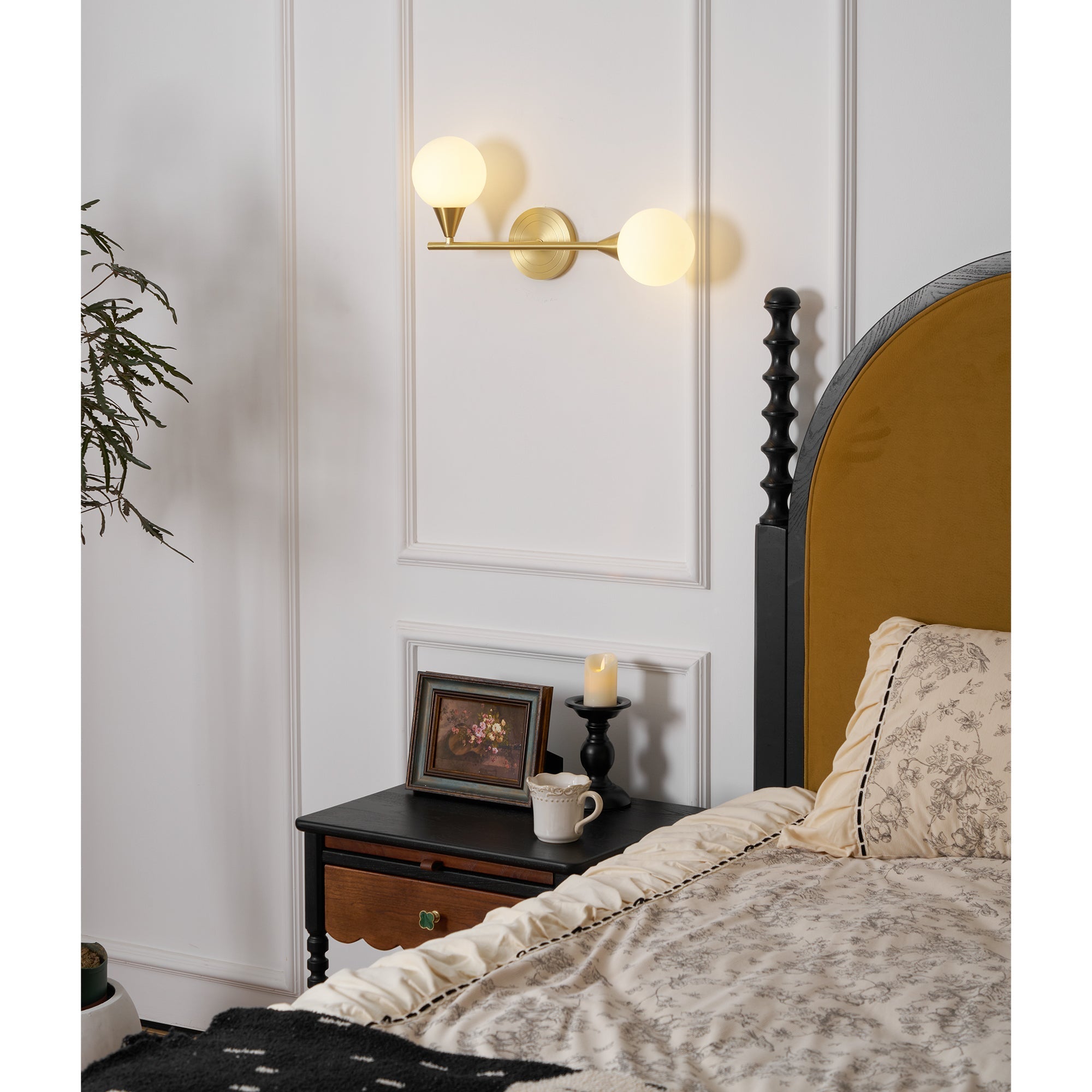 Holten Brass Armed Sconce