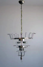Murano Chandelier – 52 Felci Glass Leaves – Amber