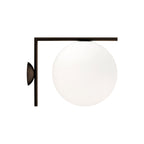 Blown Glass Opal Glass Wall Lamp
