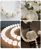 Modern Creative Pearl Necklace Chandelier for Living Room / staircase / foyer / entryway