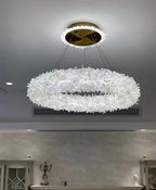 Modern Round / oval / linear / square Natural Crystal Chandelier