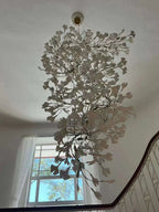 Ceramic Ginkgo Leaves Branch Flower Chandelier
