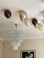 Murano Glass Chandelier – 78 Tubes – Transparent