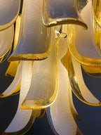 Murano Glass Chandelier – 26 Petals – Amber
