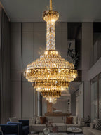 Extra Large Multi-Tiered Empire Crystal Chandelier for Big Hallway / foyer / staircase