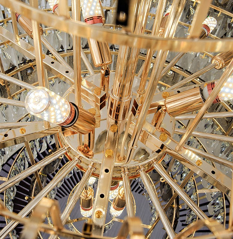 Extra Large Multi-Tiered Empire Crystal Chandelier for Big Hallway / foyer / staircase