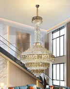 Extra Large Multi-Tiered Empire Crystal Chandelier for Big Hallway / foyer / staircase