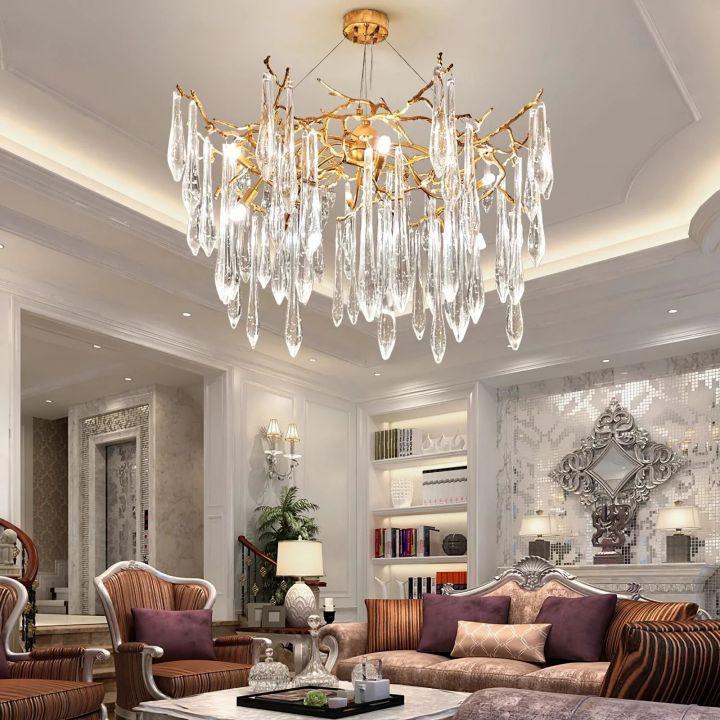 Icicle Crystal Branch Chandelier