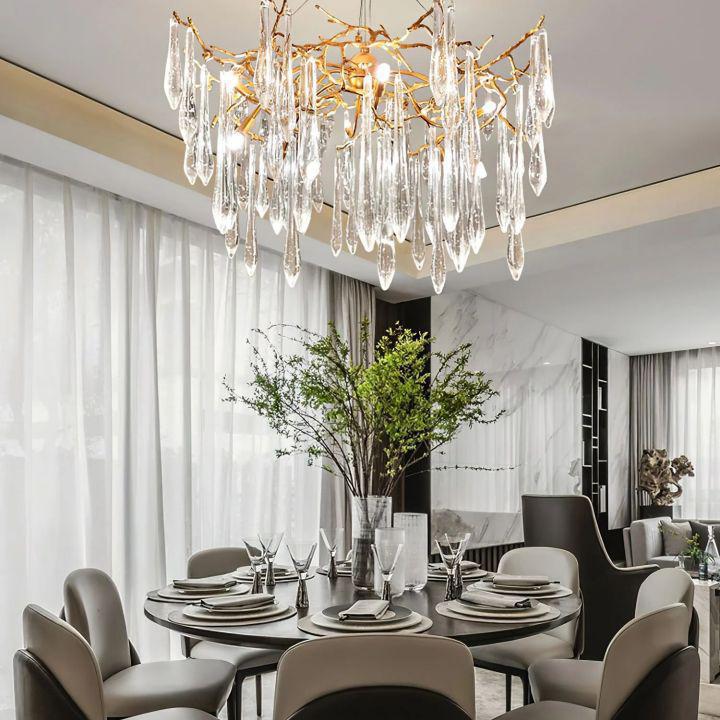 Icicle Crystal Branch Chandelier