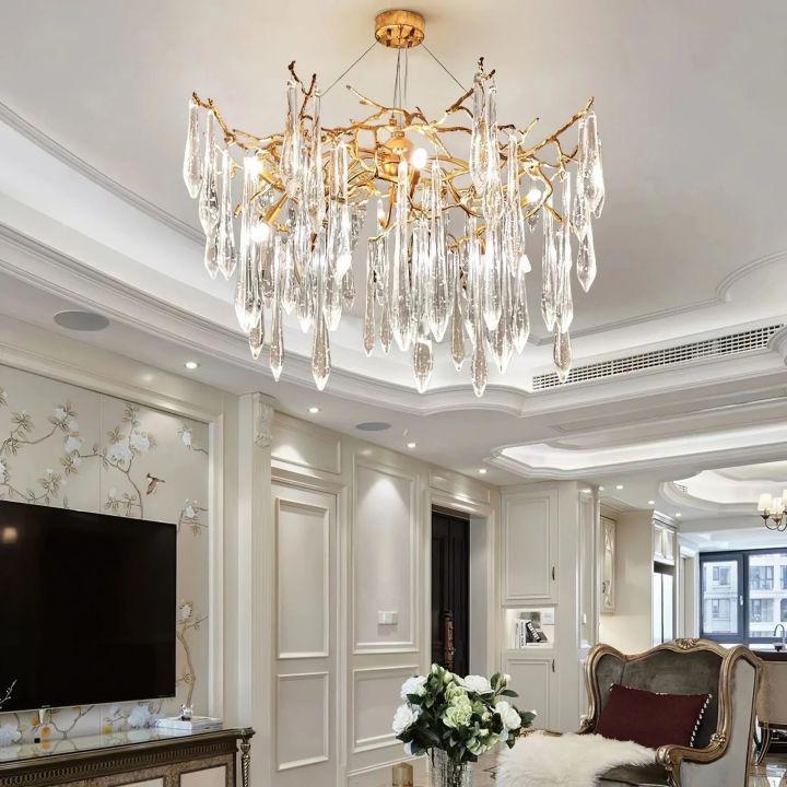 Icicle Crystal Branch Chandelier