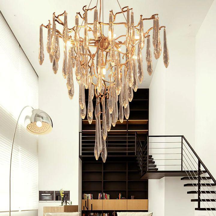 Icicle Crystal Branch Chandelier