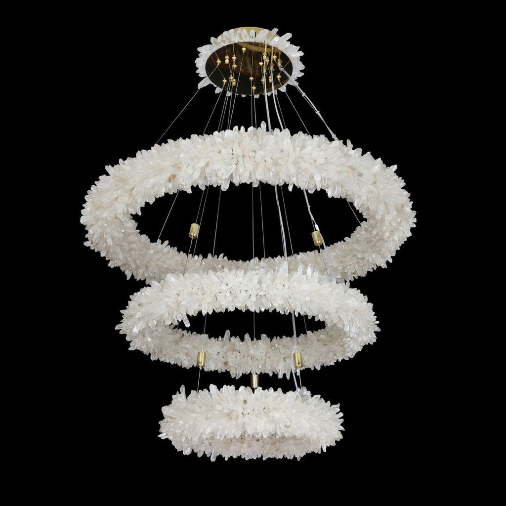 Modern Round / oval / linear / square Natural Crystal Chandelier
