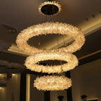 Modern Round / oval / linear / square Natural Crystal Chandelier