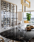 Modern Rectangular Natural Crystal Chandelier for Dining Room / kitchen Island