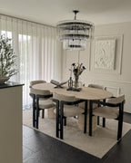 Modern Luxury 2-Tier Glass Chandelier