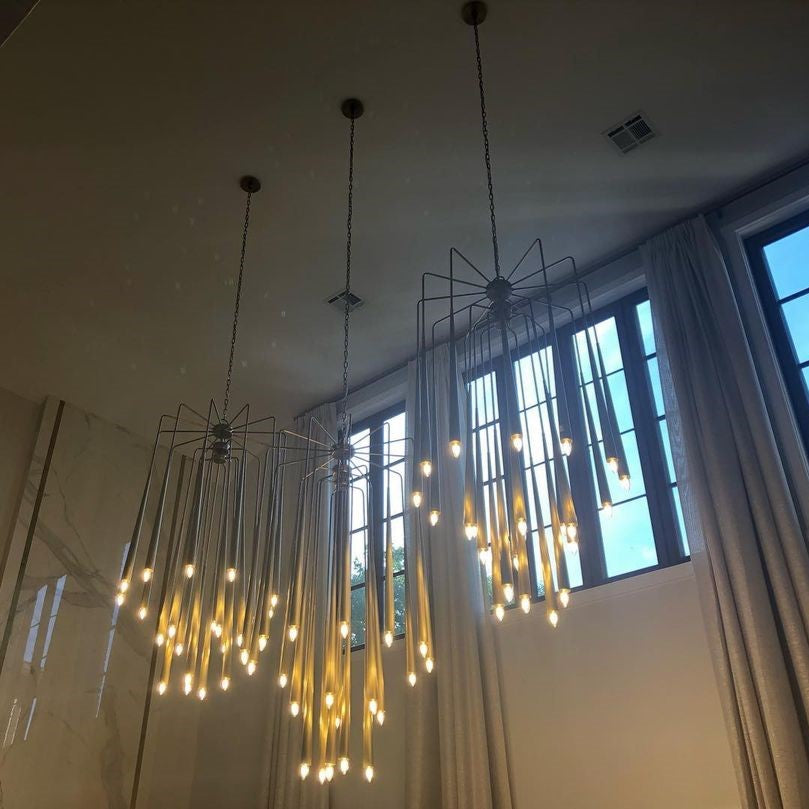Luxury 23-Light Brass Tree Pendant Light