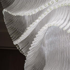 Luxury Palm Tree Glass Rods Chandelier for Hotel / restaurant / villa / staircase