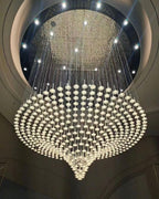 Modern Floating Hat Chandelier for High-Ceiling