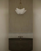 Modern White Cloudflow Pendant for Low-Ceiling