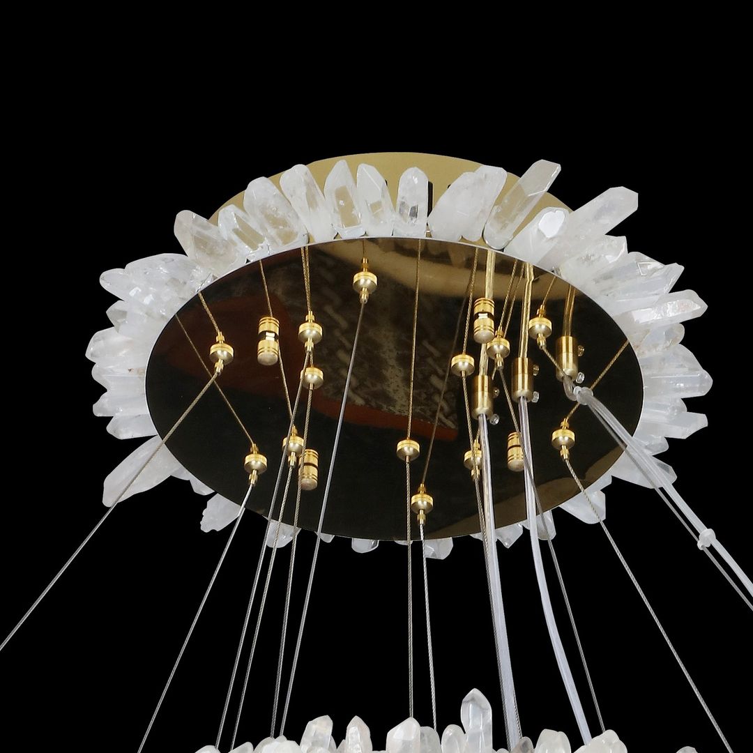 Modern Round / oval / linear / square Natural Crystal Chandelier