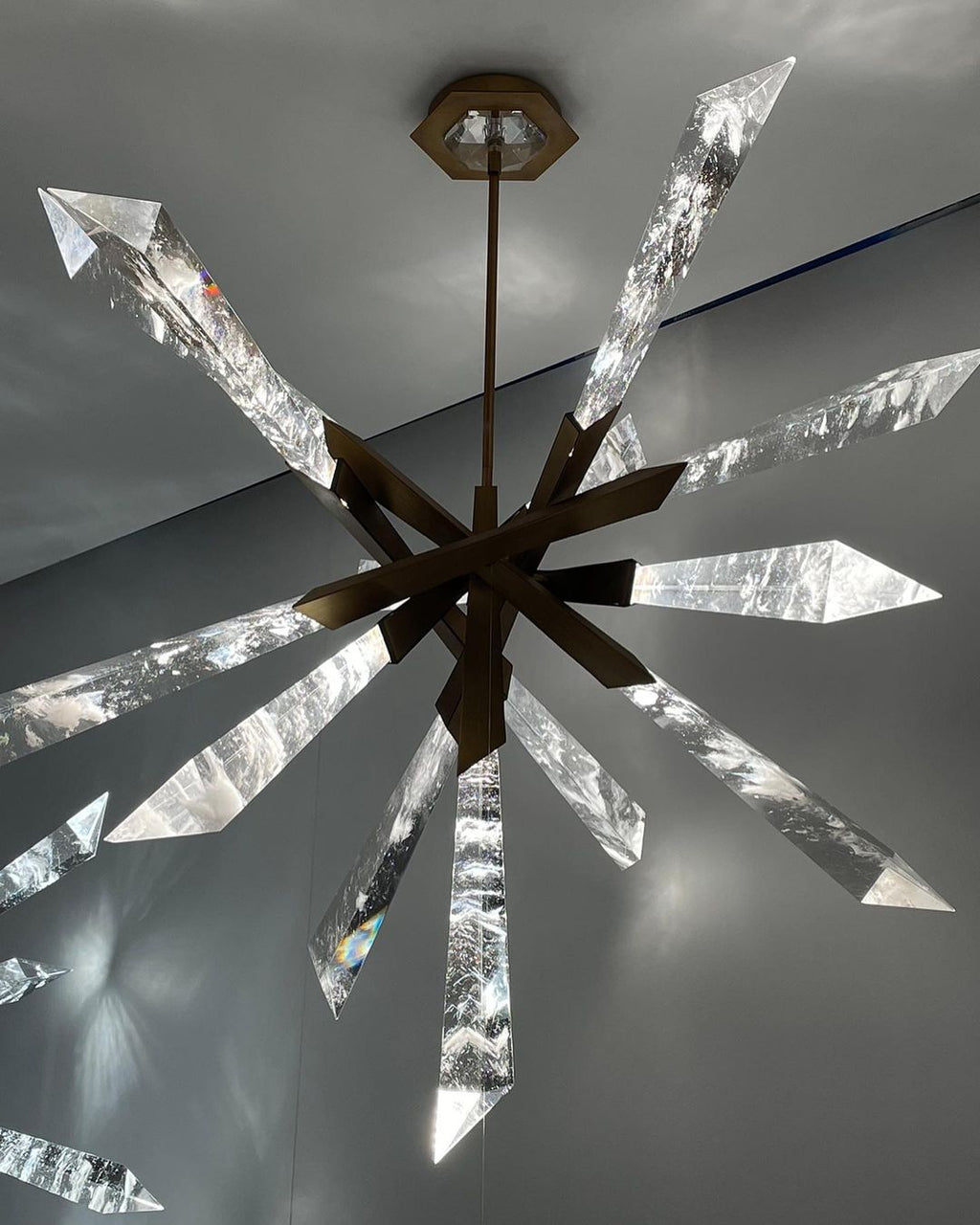 Luxury Sputnik Crystal Chandelier for Living Room / dining Room / bedroom
