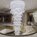Luxury Palm Tree Glass Rods Chandelier for Hotel / restaurant / villa / staircase