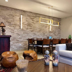 Modern Rectangular Natural Crystal Chandelier for Dining Room / kitchen Island