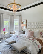Modern Art Design Vertical Flower Chandelier for Low-Ceiling