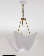 Modern White Cloudflow Pendant for Low-Ceiling