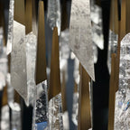 Luxury Floating Glaciers Diamond Crystal Chandelier for Staircase / foyer / entryway