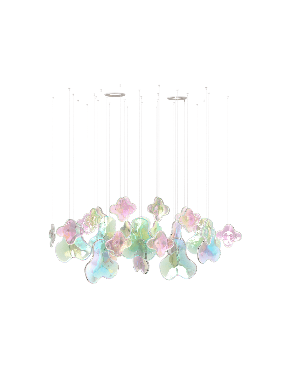 Galaxy Iris Iridescent Blossom Chandelier