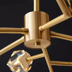 Isaro Faceted Oval Chandelier for Living Room