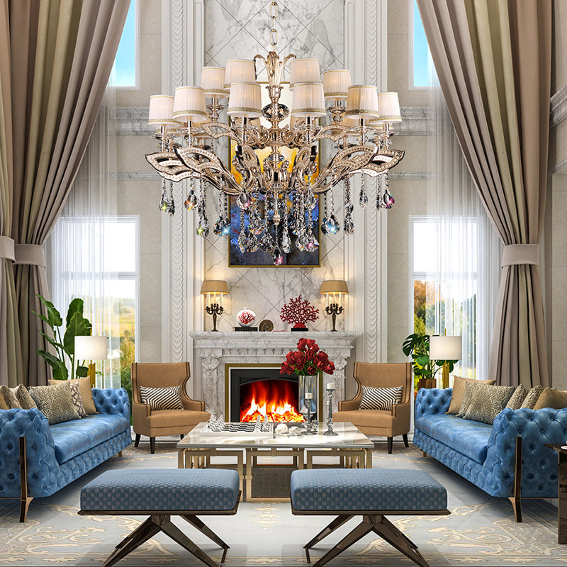 Maria Crystal Classic Chandelier 44-Inch18 Lights