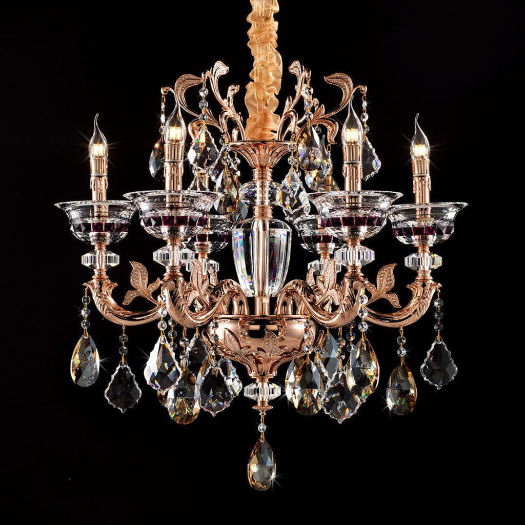 Maria Crystal Classic Chandelier 27-Inch6 Lights