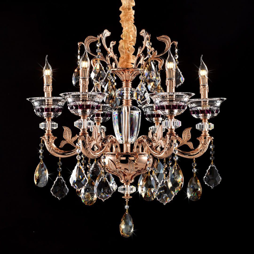 Maria Crystal Classic Chandelier 27-Inch6 Lights