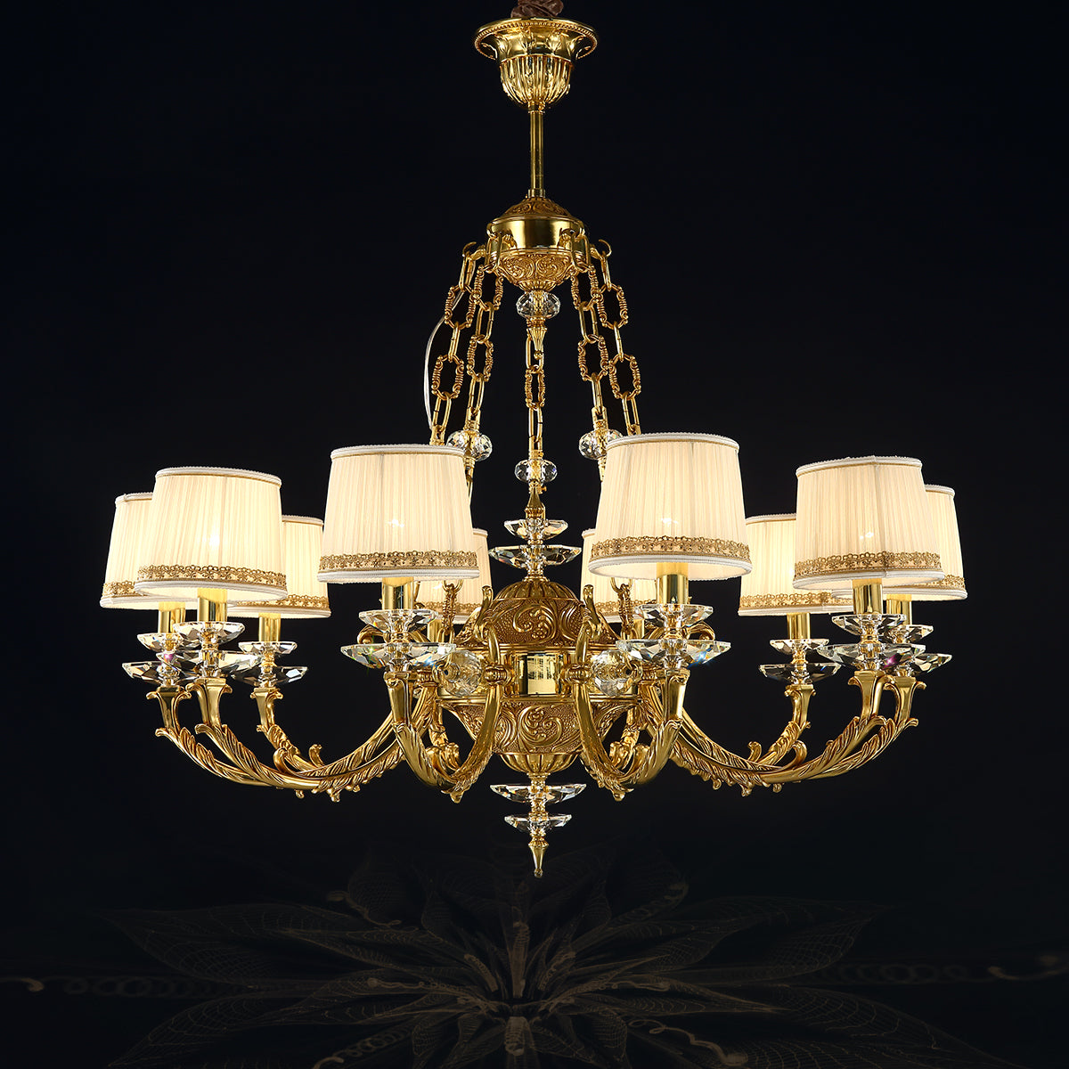 Maria Crystal Classic Chandelier 36-Inch10 Lights