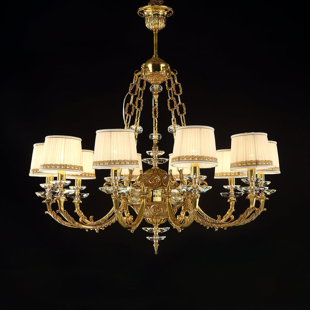 Maria Crystal Classic Chandelier 36-Inch10 Lights