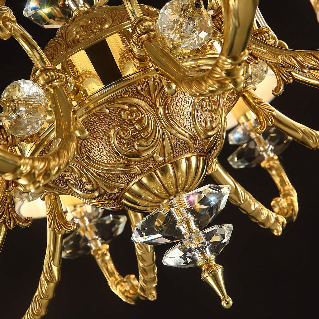 Maria Crystal Classic Chandelier 36-Inch10 Lights