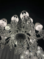 12 Lights Baccarat Zenith Flou, Je Te Vois Flou Chandelier