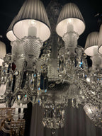 12 Lights Baccarat Zenith Flou, Je Te Vois Flou Chandelier