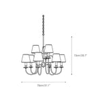 Jeremiah Vintage Brass Chandelier