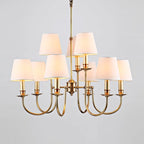 Jeremiah Vintage Brass Chandelier