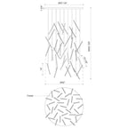 Glaze Echo Multi Light Chandelier