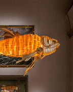 Koi Crystal Spiral Chandelier